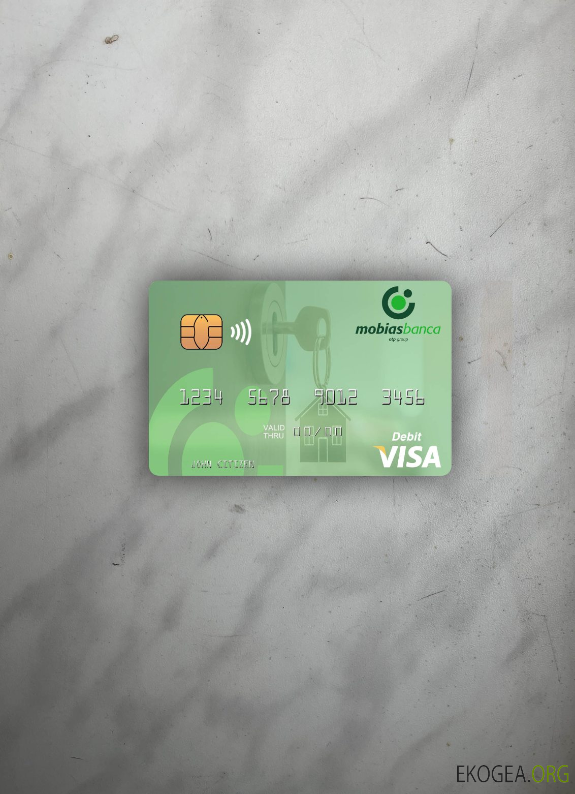 Moldavie MobiasBanca visa carte de débit photolook ,